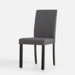 Krzesło tapicerowane szare KALINTO