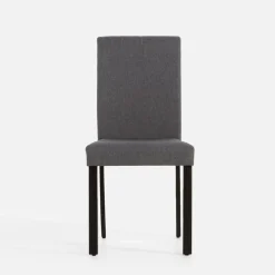 Krzesło tapicerowane szare KALINTO