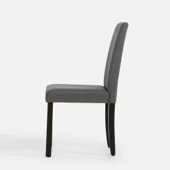 Krzesło tapicerowane szare KALINTO