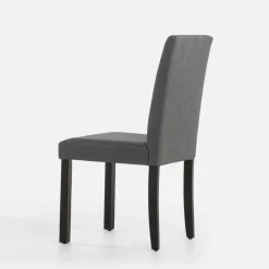 Krzesło tapicerowane szare KALINTO