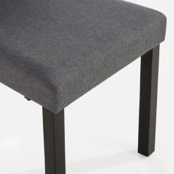 Krzesło tapicerowane szare KALINTO