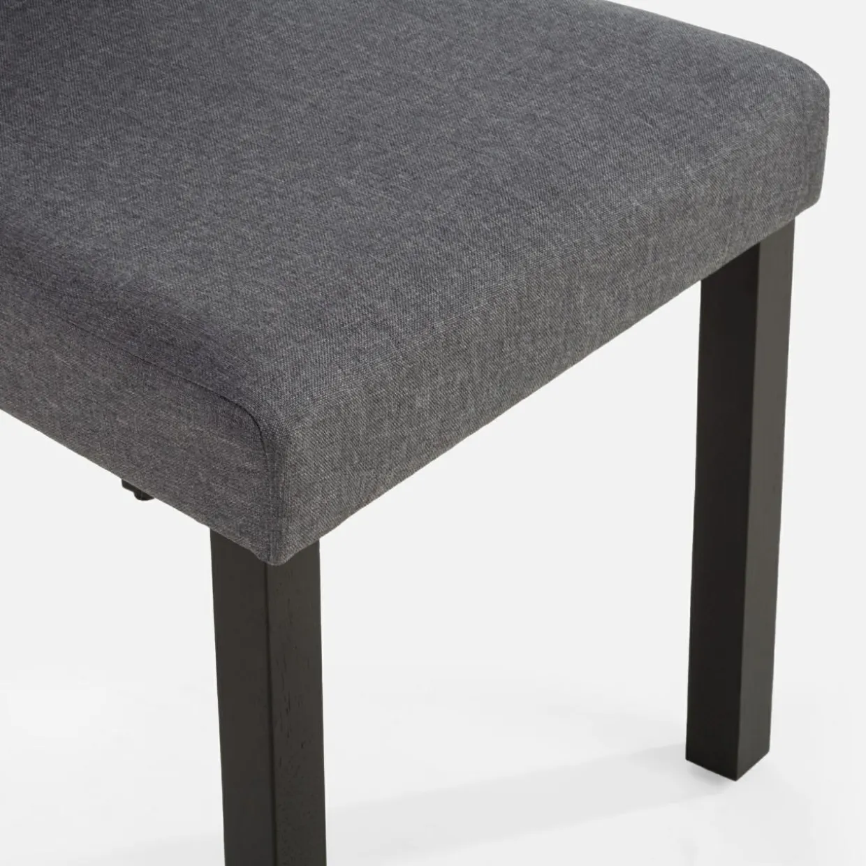 Krzesło tapicerowane szare KALINTO