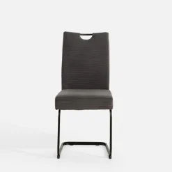 Krzesło tapicerowane szare FOLIANO