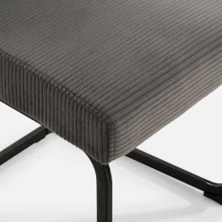 Krzesło tapicerowane szare FOLIANO