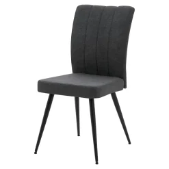 Krzesło tapicerowane szare SVENTO