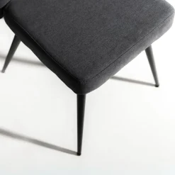 Krzesło tapicerowane szare SVENTO