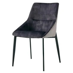 Krzesło tapicerowane szare DYGGAN