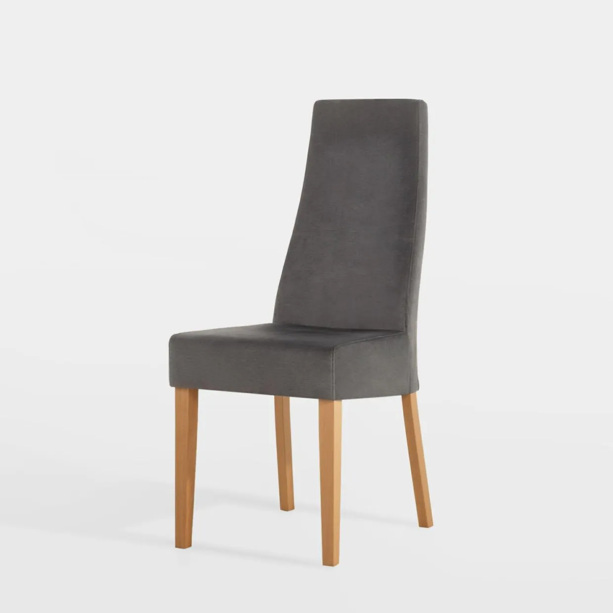 Krzesło tapicerowane szare SORIN