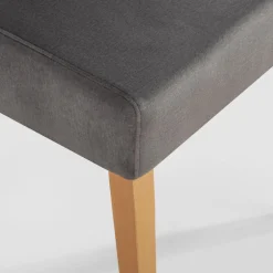 Krzesło tapicerowane szare SORIN