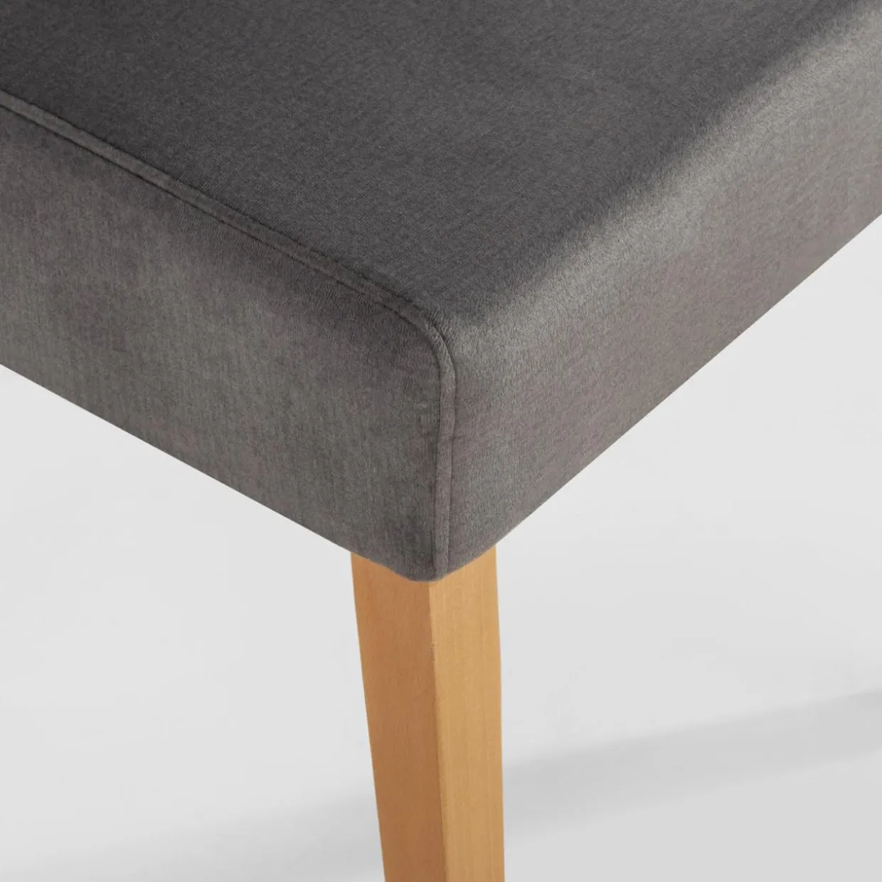 Krzesło tapicerowane szare SORIN