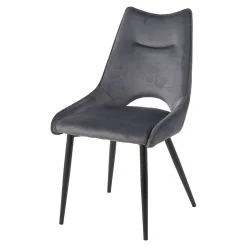 Krzesło tapicerowane szare FELO