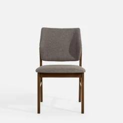 Krzesło tapicerowane szare WANVALO