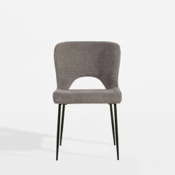 Krzesło tapicerowane szare DAPPERI