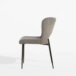Krzesło tapicerowane szare DAPPERI