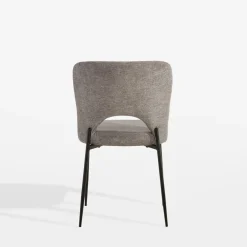 Krzesło tapicerowane szare DAPPERI