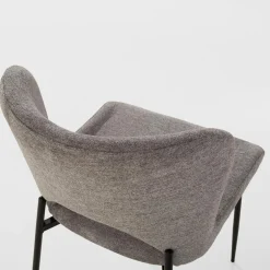 Krzesło tapicerowane szare DAPPERI