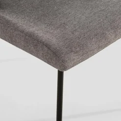 Krzesło tapicerowane szare DAPPERI