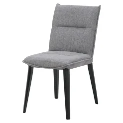 Krzesło tapicerowane szare RUFUS