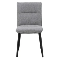 Krzesło tapicerowane szare RUFUS