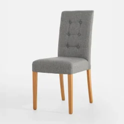 Krzesło tapicerowane szarobeżowe SEWIwane szare SEWI