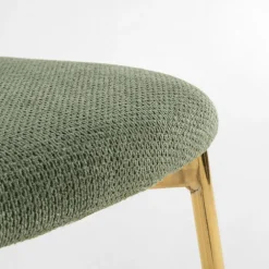 Krzesło tapicerowane zielone ERMENIO