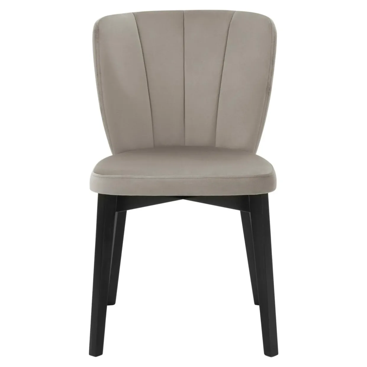 Krzesło welurowe beżowe DEXTER