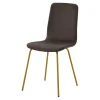 Krzesło welurowe brązowe VINGE