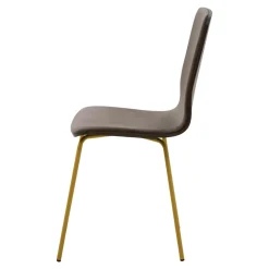 Krzesło welurowe brązowe VINGE