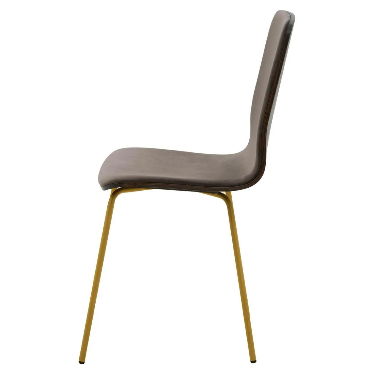 Krzesło welurowe brązowe VINGE