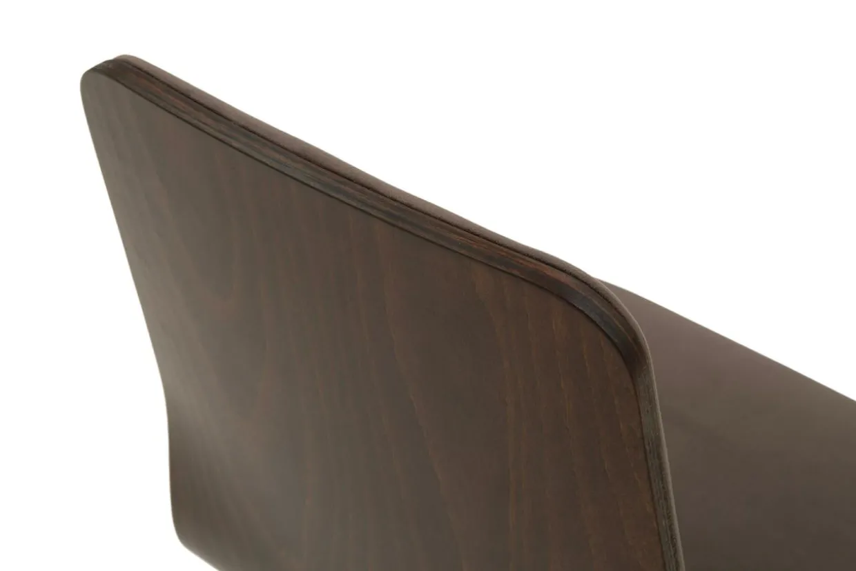 Krzesło welurowe brązowe VINGE