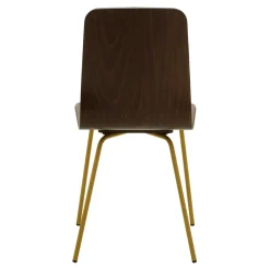 Krzesło welurowe brązowe VINGE