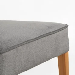 Krzesło welurowe ciemnoszare REVOJ