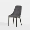 Krzesło welurowe ciemnoszare HOMESTED