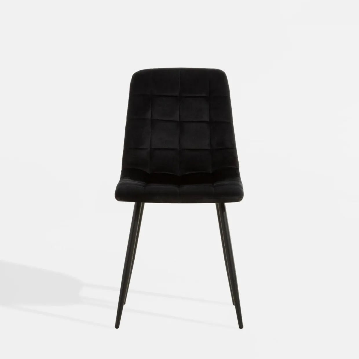 Krzesło welurowe czarne ABADA