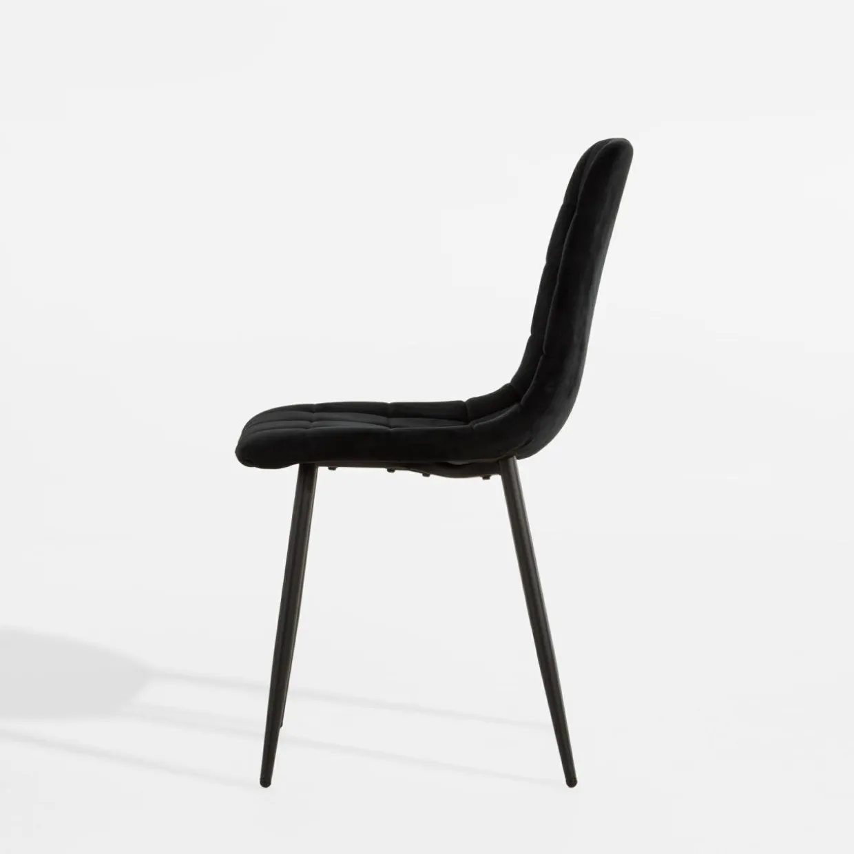 Krzesło welurowe czarne ABADA