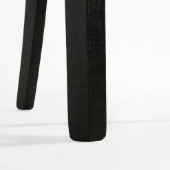 Krzesło welurowe czarne DEWIA