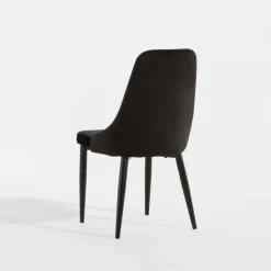 Krzesło welurowe czarne HARBORE