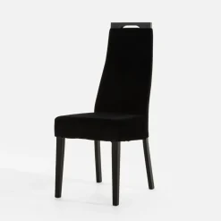 Krzesło welurowe czarne JOEL