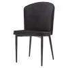 Krzesło welurowe czarne KAVALA