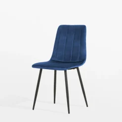 Krzesło welurowe granatowe ADEK