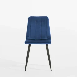Krzesło welurowe granatowe ADEK