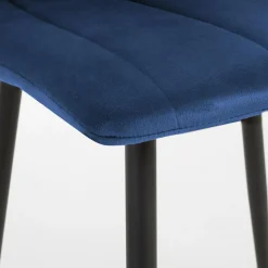 Krzesło welurowe granatowe ADEK