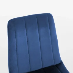 Krzesło welurowe granatowe ADEK