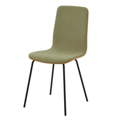 Krzesło welurowe jasnozielone VINGE