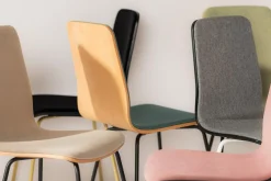 Krzesło welurowe jasnozielone VINGE