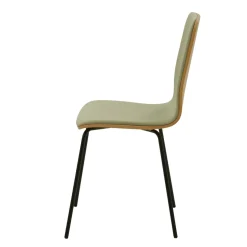Krzesło welurowe jasnozielone VINGE