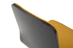 Krzesło welurowe musztardowe VINGE