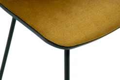 Krzesło welurowe musztardowe VINGE
