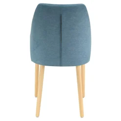 Krzesło welurowe niebieskie KELLAN