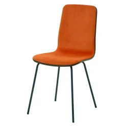 Krzesło welurowe pomarańczowe VINGE